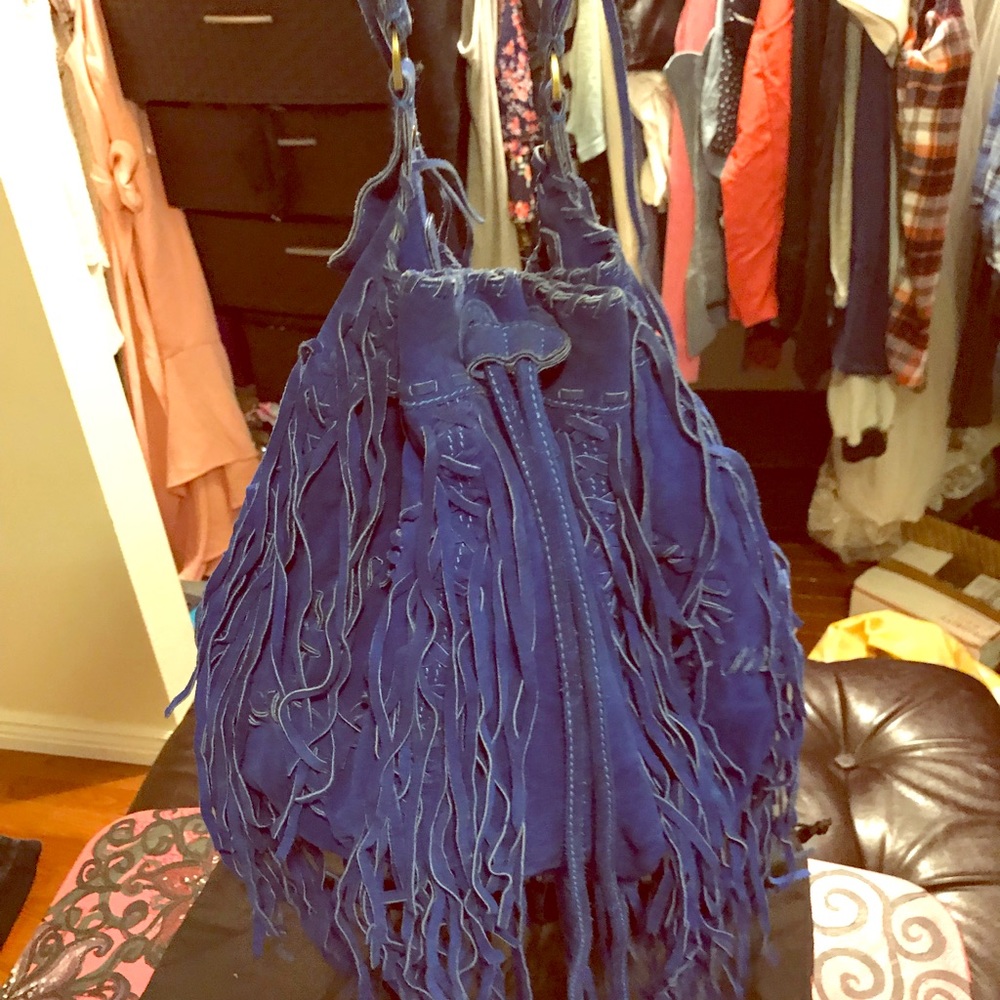 Sam Edelman Fringe Bucket Purse